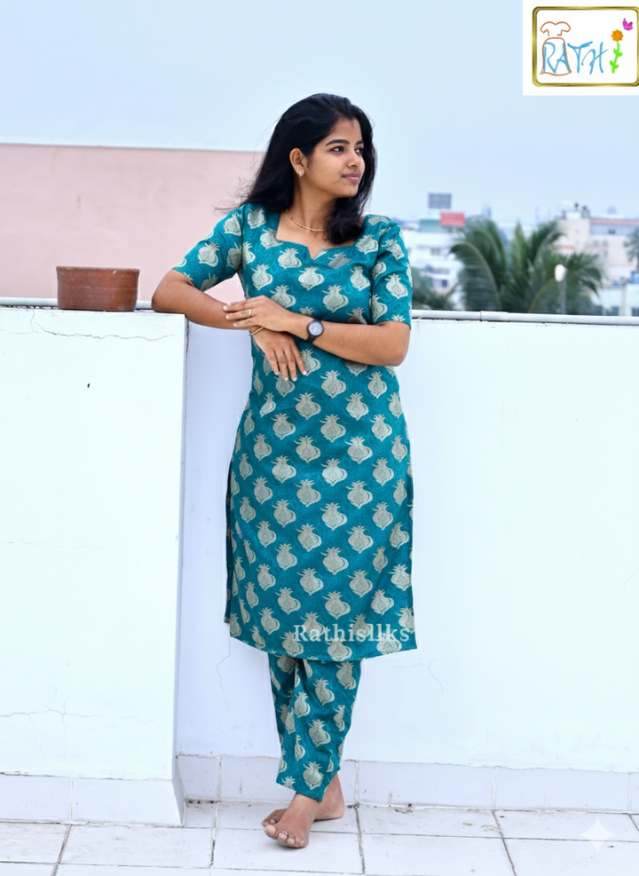 Purple Art Silk Women’s Co-ord Set