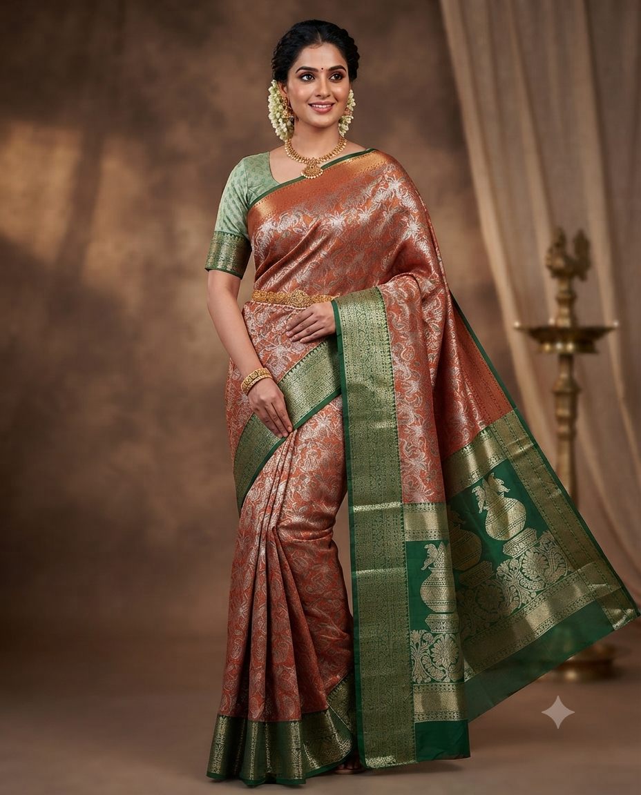 Art Korvai 2 Card All Self Saree