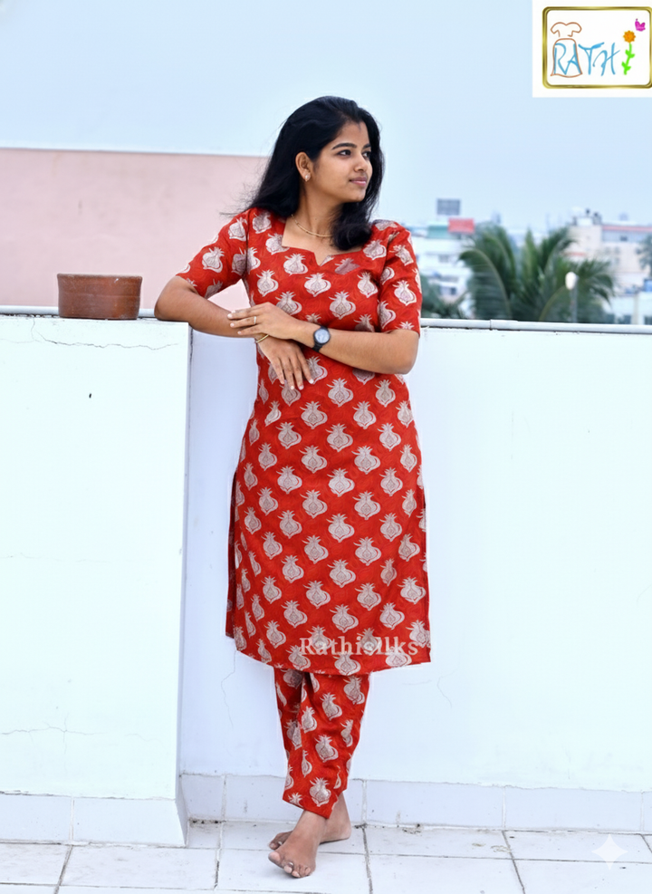 Purple Art Silk Women’s Co-ord Set