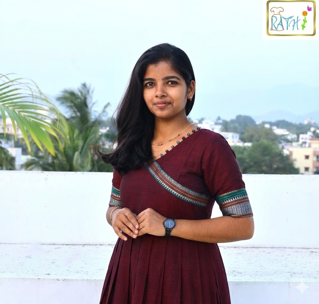 Elegant Teal Cotton Long Gown