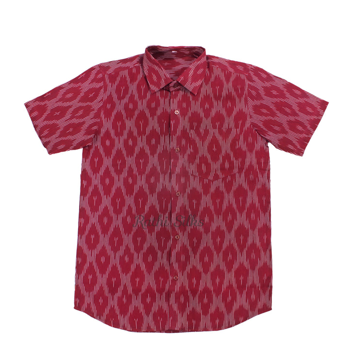 Men’s Traditional Ikath Printed Half Sleeve Shirt. Men's Shirt