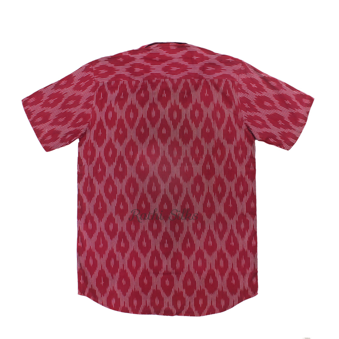 Men’s Traditional Ikath Printed Half Sleeve Shirt. Men's Shirt
