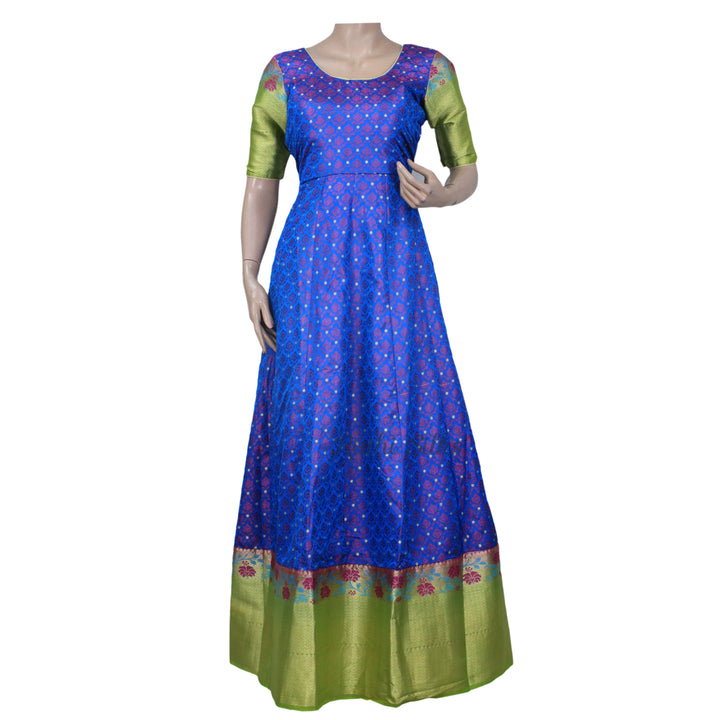 Banarasi  Semi Silk Women's Long Gown