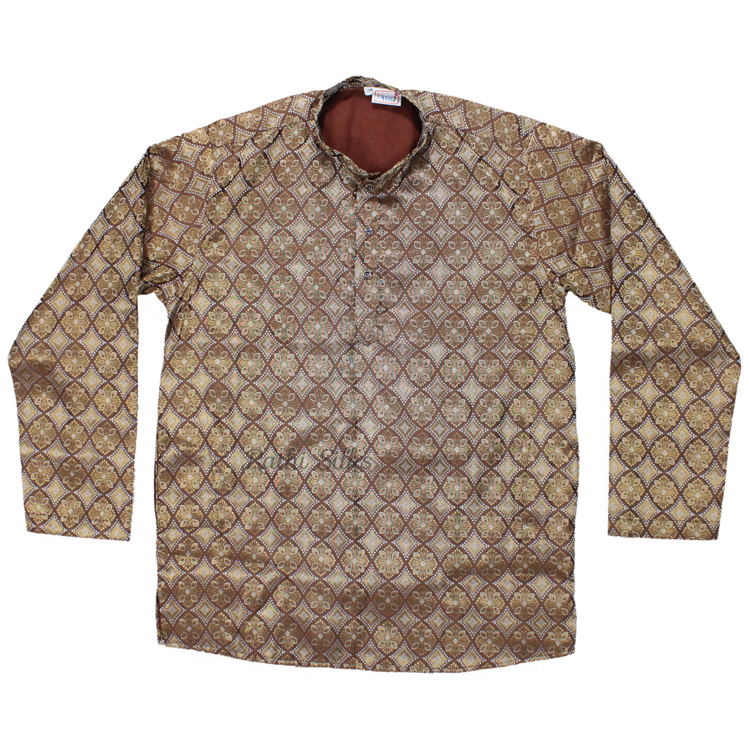 Men’s Traditional Jacquard Fabric Full Sleeve Kurta