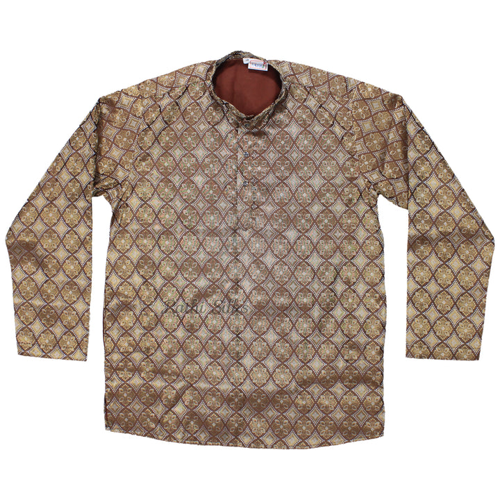 Men’s Traditional Jacquard Fabric Full Sleeve Kurta