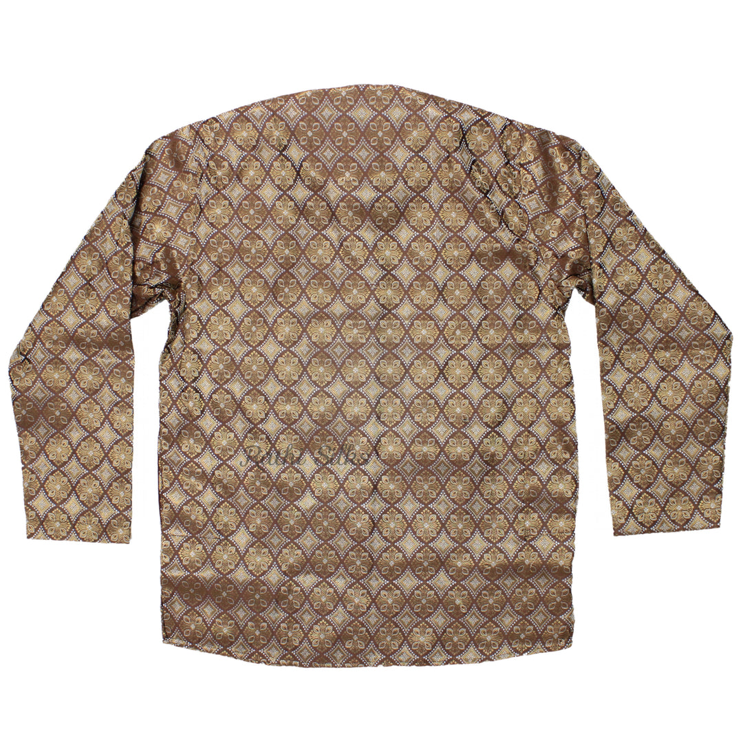 Men’s Traditional Jacquard Fabric Full Sleeve Kurta