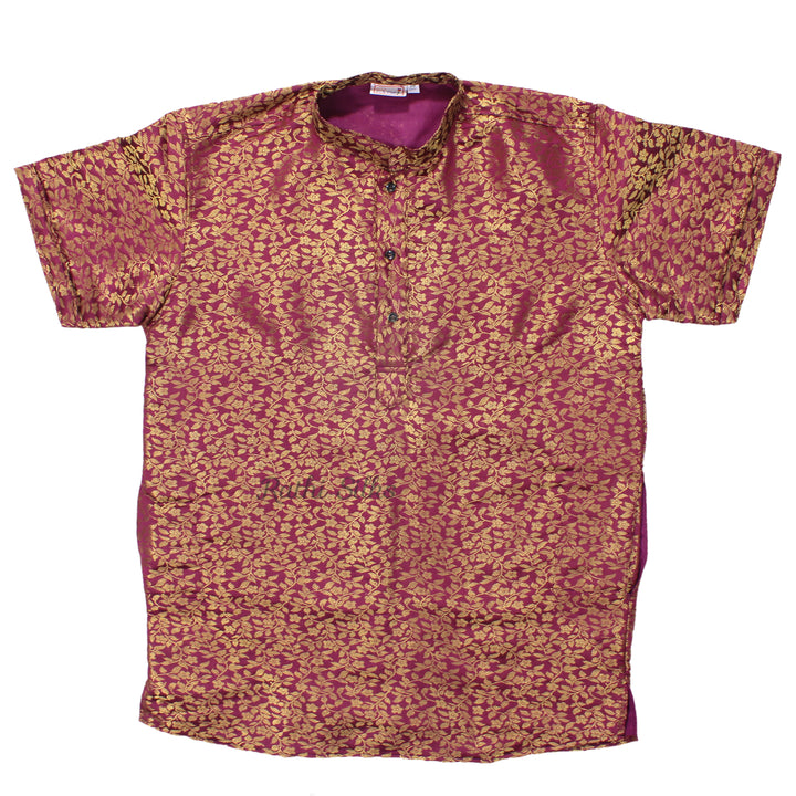 Men’s Traditional Jacquard Fabric Full Sleeve Kurta