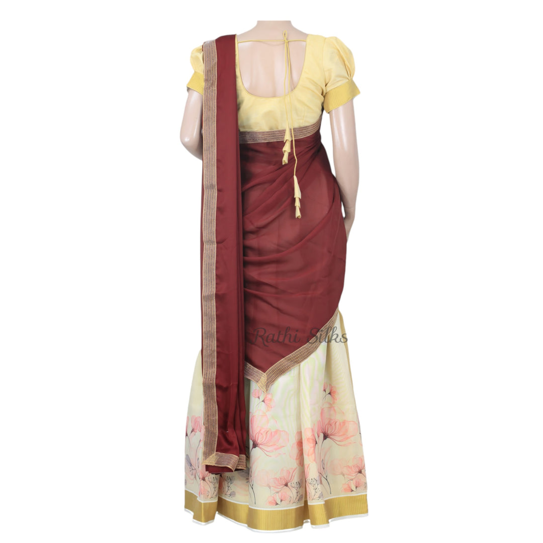 Designer Half Saree