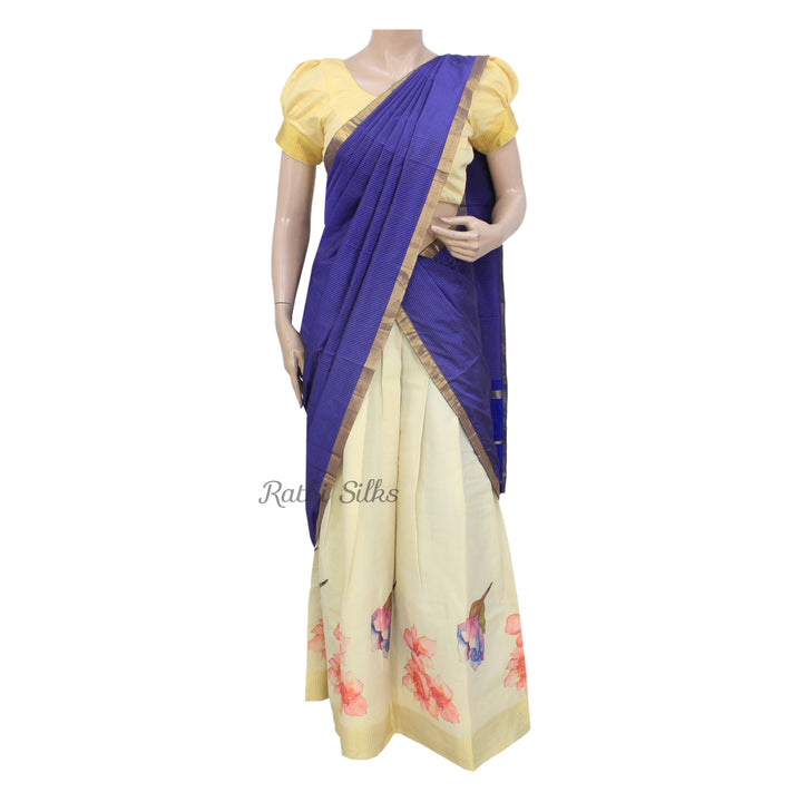 Kerala Printed Half Saree