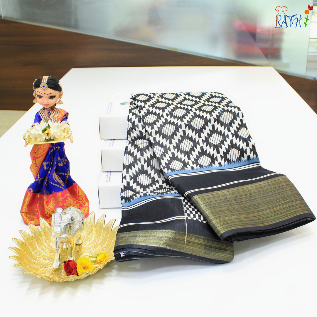 Semi Chanderi Cotton Saree