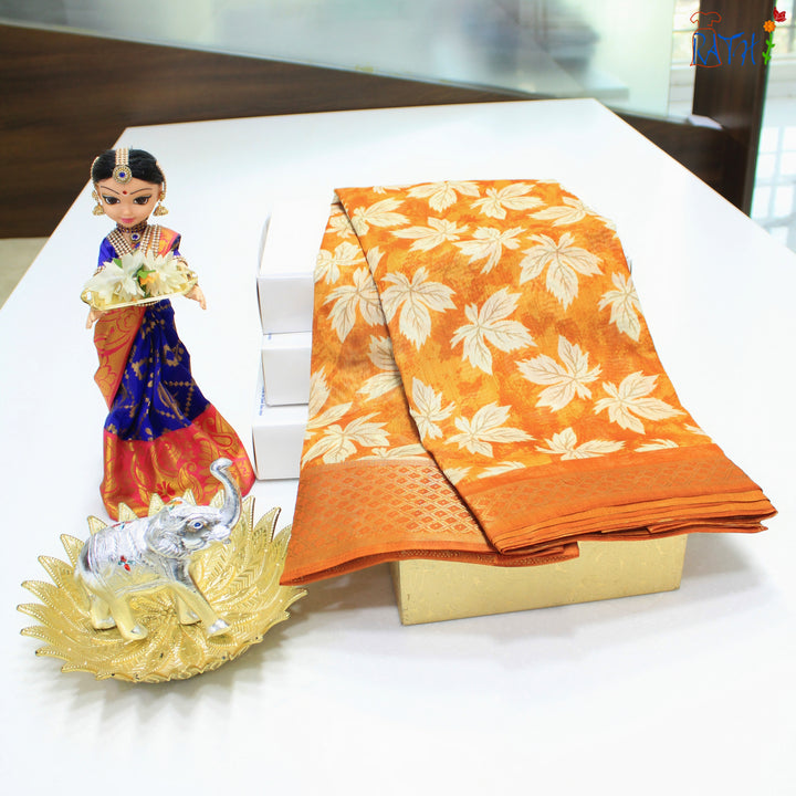 Semi Chanderi Cotton Saree