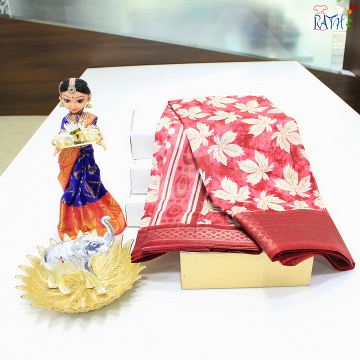 Semi Chanderi Cotton Saree