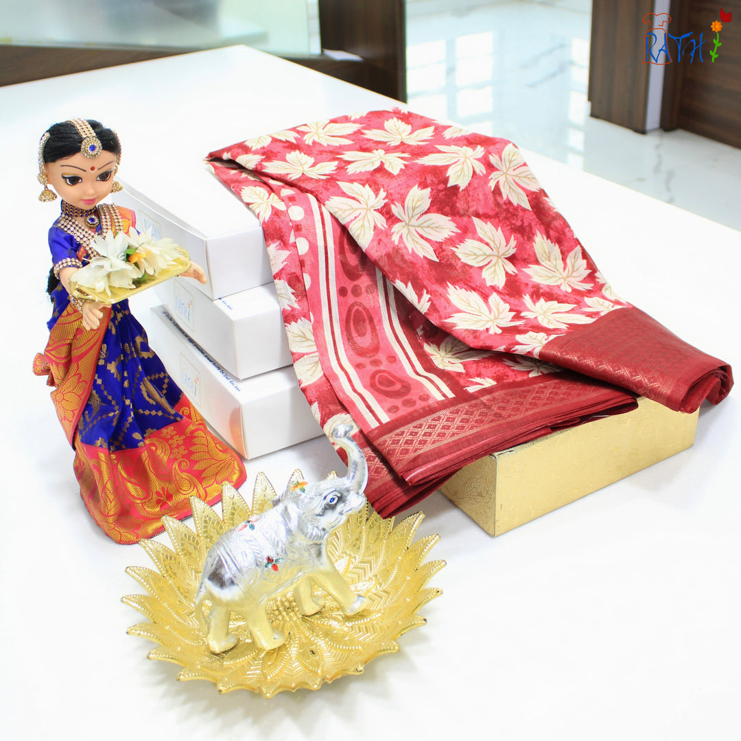 Semi Chanderi Cotton Saree