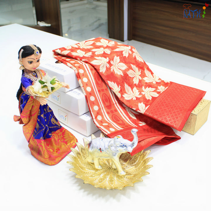 Semi Chanderi Cotton Saree