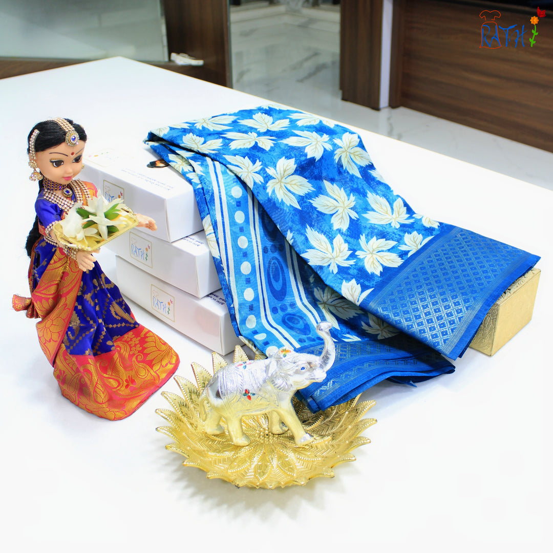 Semi Chanderi Cotton Saree