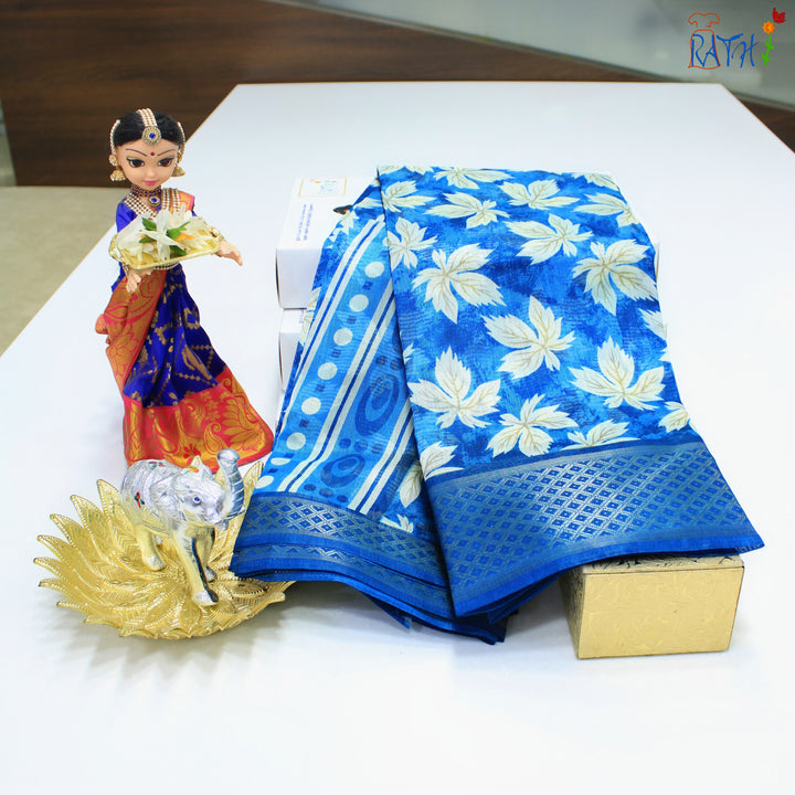 Semi Chanderi Cotton Saree