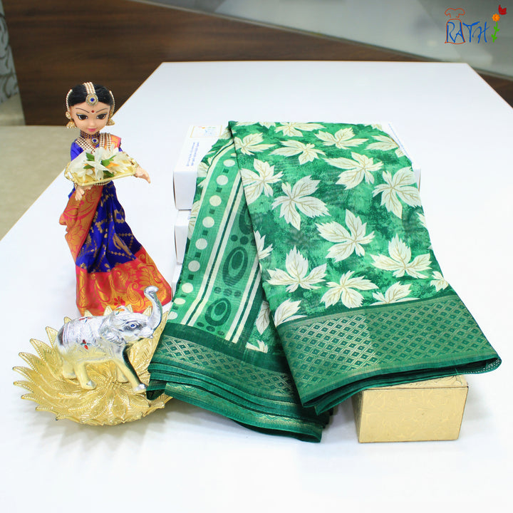 Semi Chanderi Cotton Saree