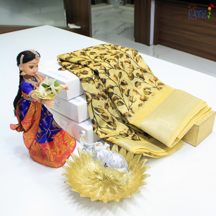 Semi Chanderi Cotton Saree
