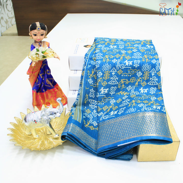 Semi Chanderi Cotton Saree