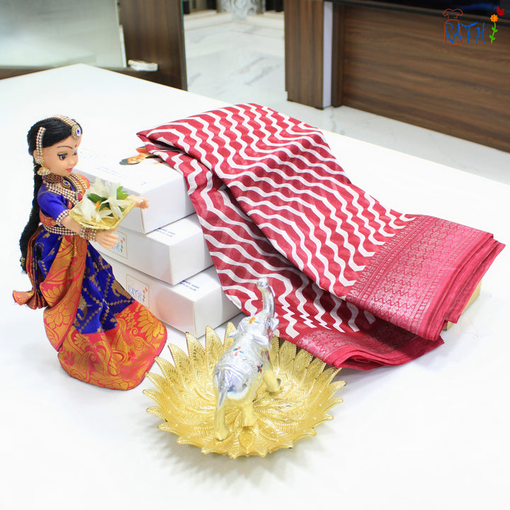 Semi Chanderi Cotton Saree