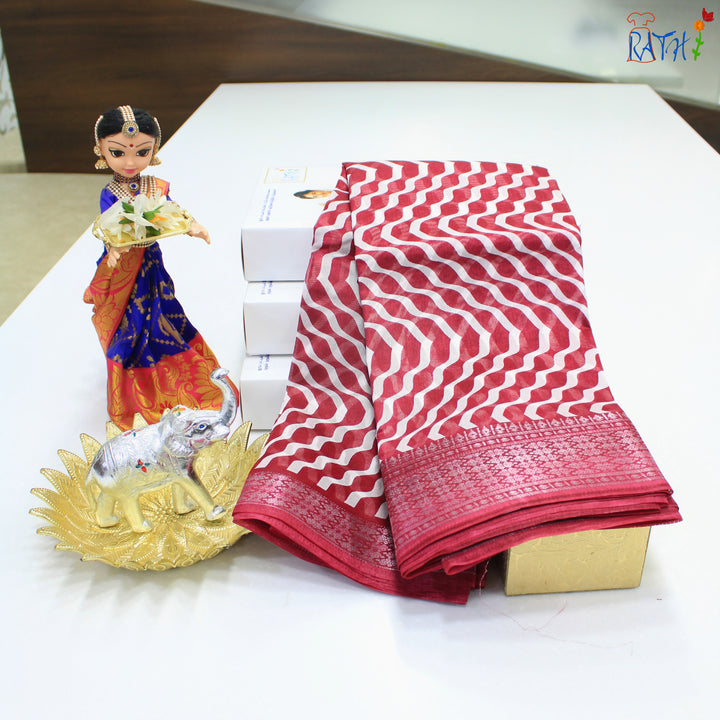 Semi Chanderi Cotton Saree