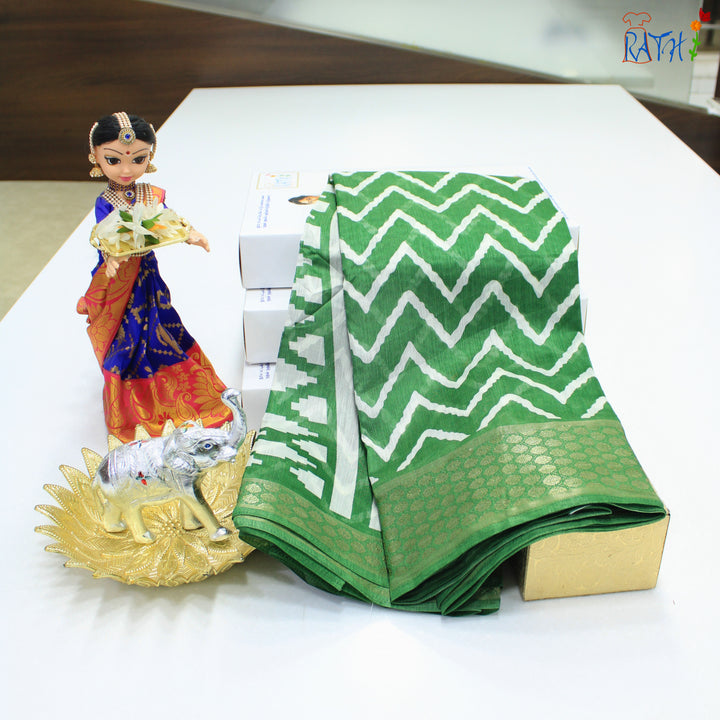 Semi Chanderi Cotton Saree