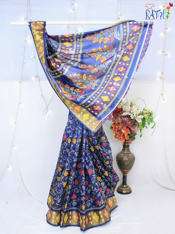 Semi Chanderi Cotton Saree