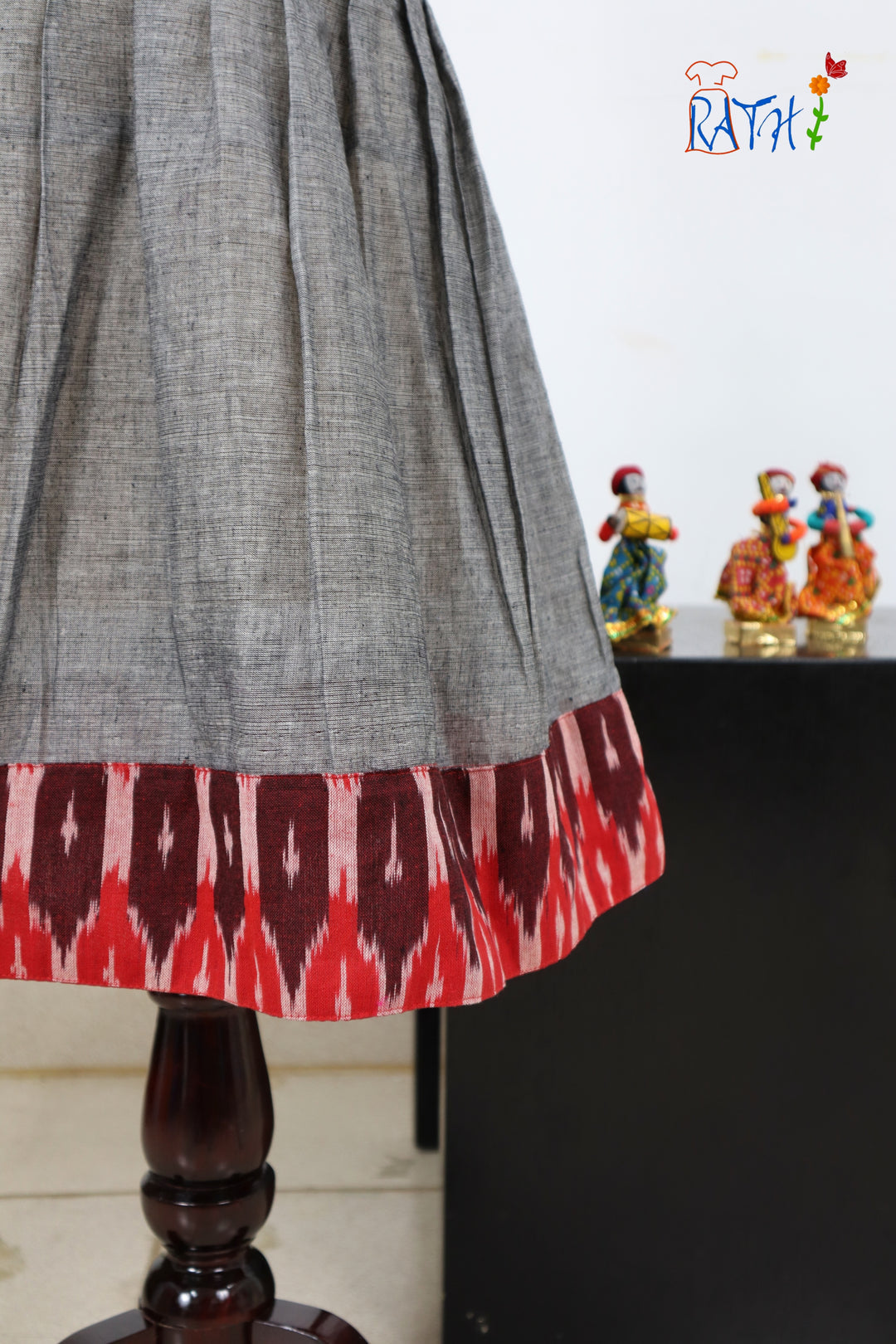 Ikat Cotton Short Frock