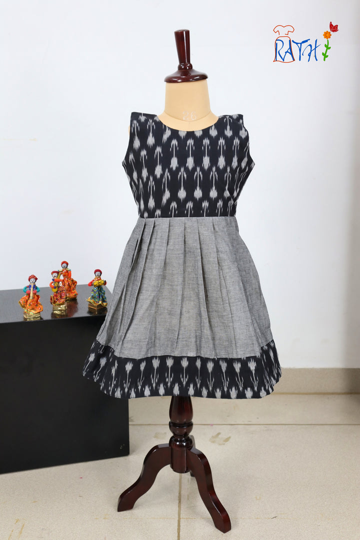 Ikat Cotton Short Frock