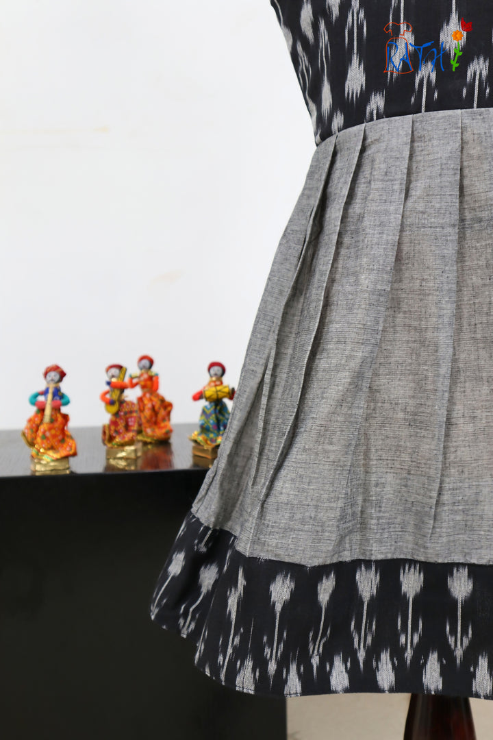 Ikat Cotton Short Frock