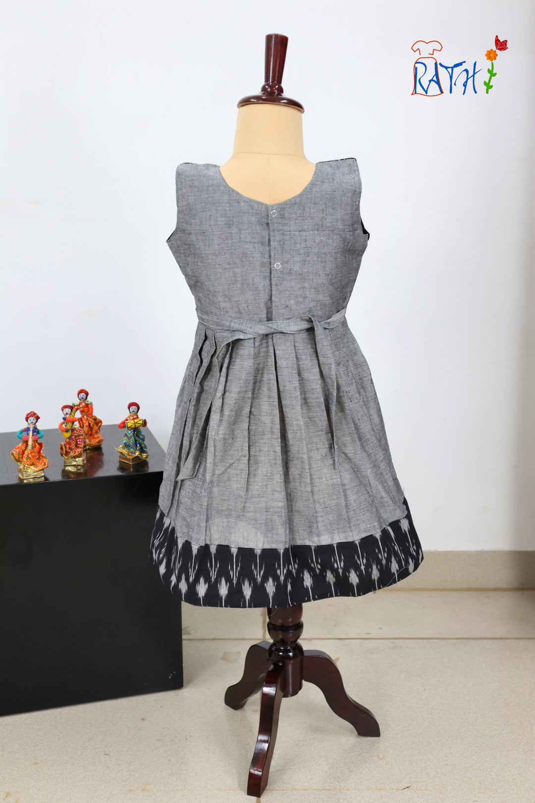 Ikat Cotton Short Frock
