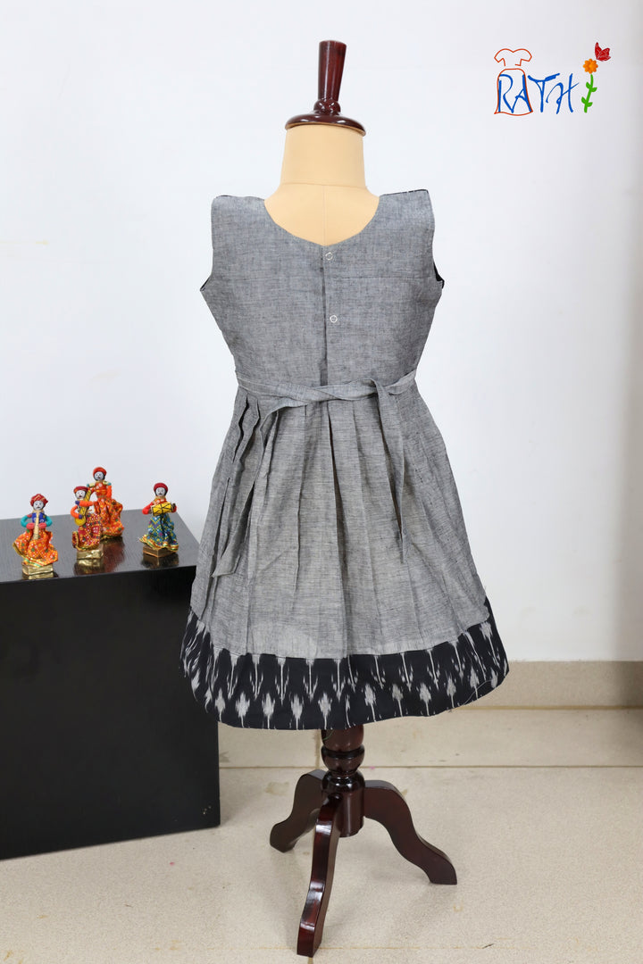 Ikat Cotton Short Frock