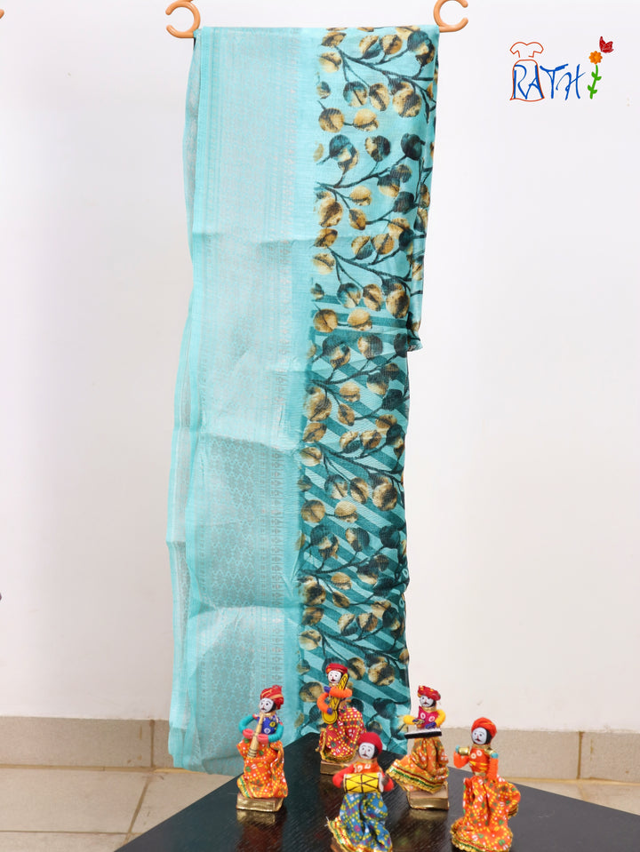 Semi Chanderi Cotton Saree