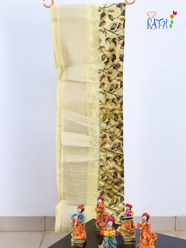 Semi Chanderi Cotton Saree