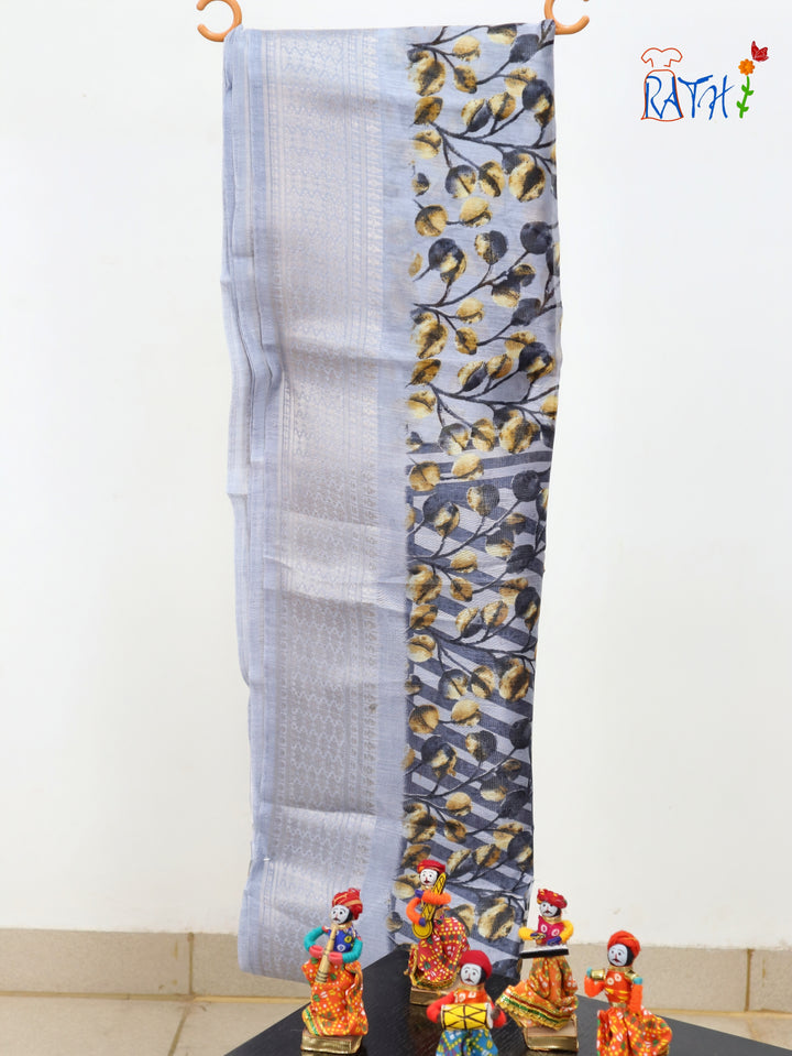 Semi Chanderi Cotton Saree