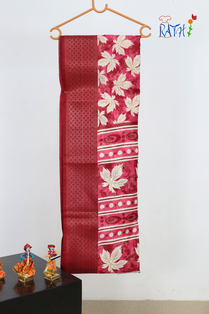 Semi Chanderi Cotton Saree