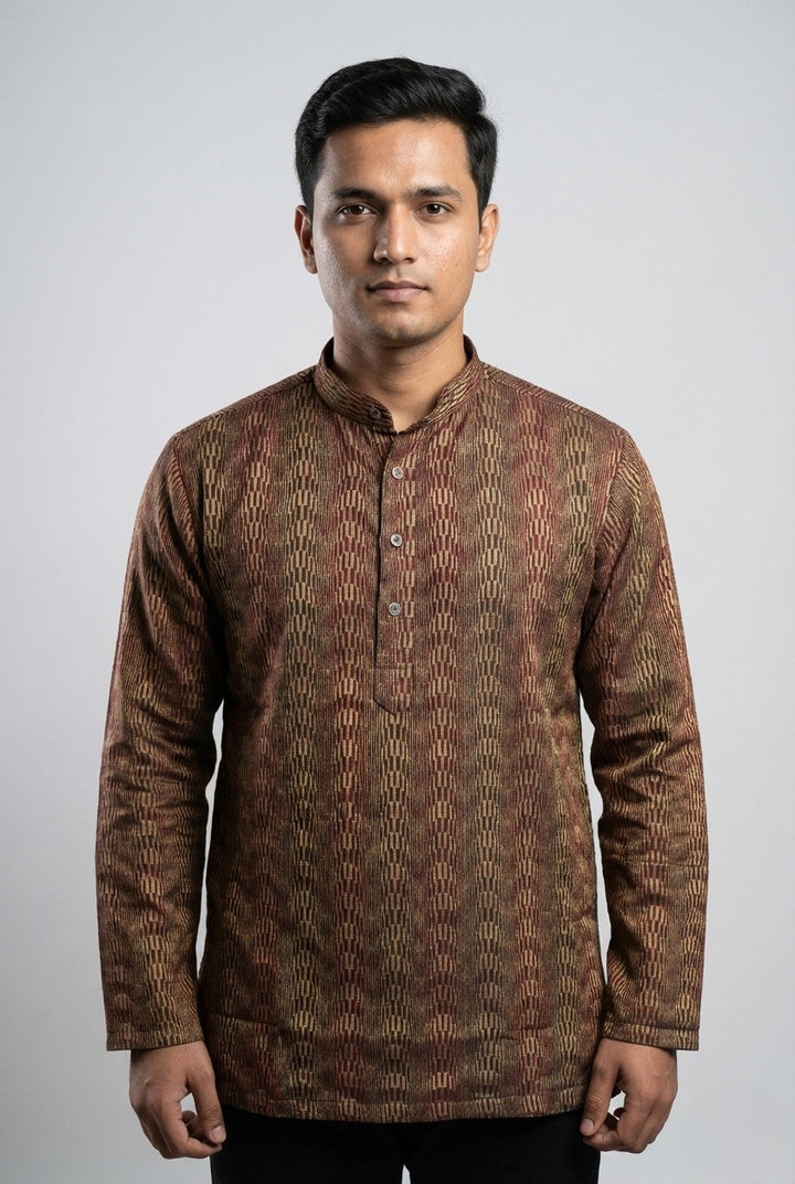 Men’s Traditional Sync Queency Fabric Full Sleeve Kurta
