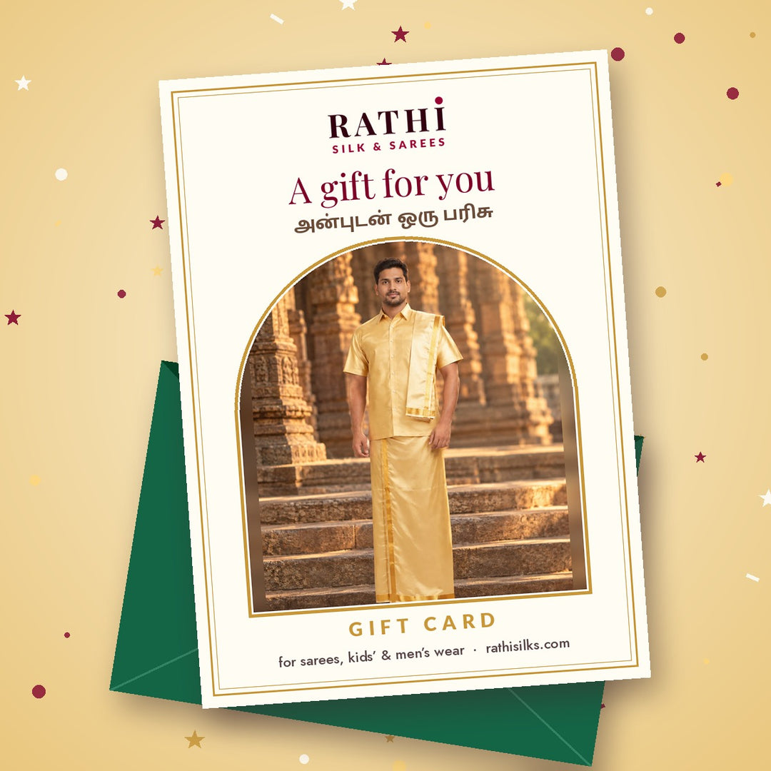 Gift card design: men's dhoti set
